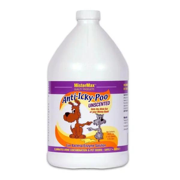 Anti-Icky-Poo Unscented Odor Remover, 128 oz. Professional Strength Pet Stain & Odor Eliminator