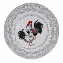 Kay Dee Farmers Market Rooster Print Cotton Multi Braided Placemats, Set of 4 thumbnail 1