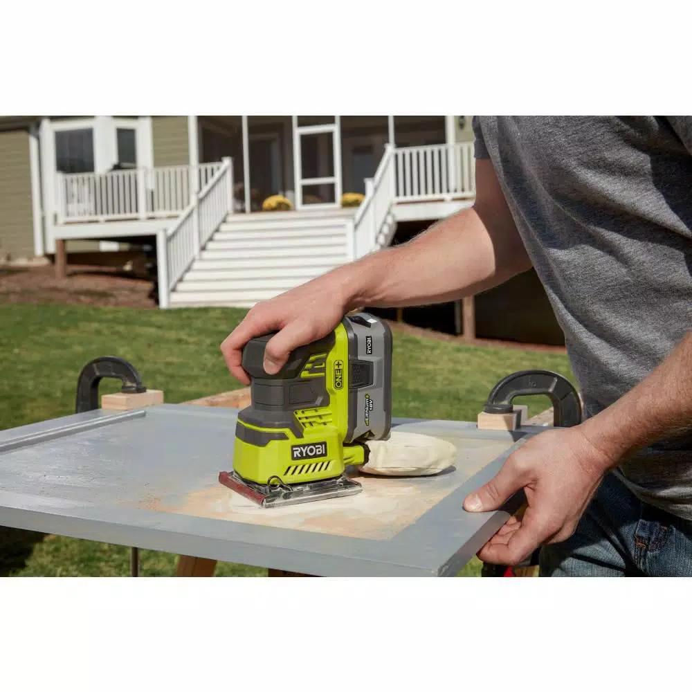 RYOBI 18V ONE+ Cordless Orbital Jig Saw and 1/4 Sheet Sander Combo Kit (Tools Only)