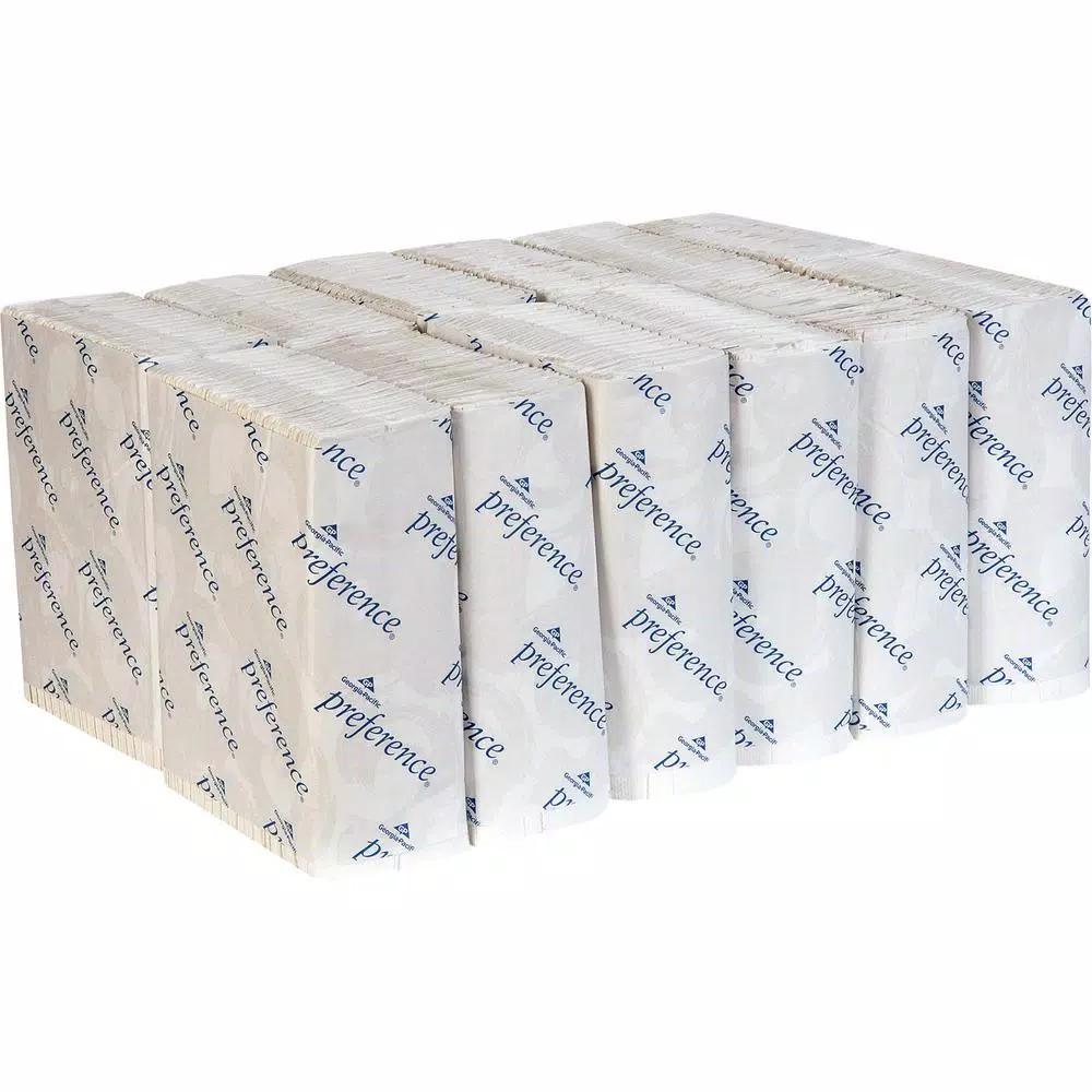 Georgia-Pacific Preference White C-Fold Paper Towels, 1-Ply, 2400 Sheets per Carton