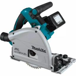 Makita 18V X2 LXT (36V) 6-1/2 in. Brushless Plunge Circular Saw Kit with Guide Rail and Impact Driver thumbnail 7
