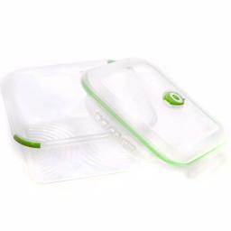 Ozeri INSTAVAC Green Earth 8-Piece Food Storage Container Set with Vacuum Seal and Locking Lids thumbnail 6