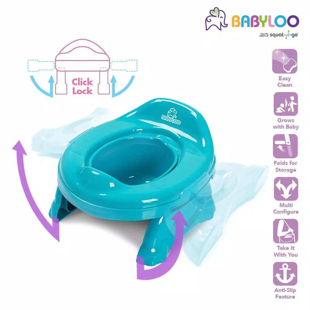 Babyloo 2-in-1 Portable Travel Potty for Toddlers - Blue