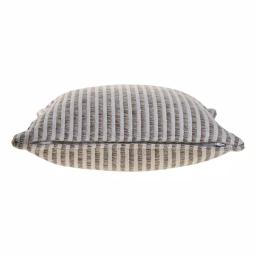 LR Home Beige and Cream Striped 22 in. x 22 in. 100% Cotton Throw Pillow thumbnail 4