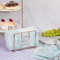 Creative Home Copper Plated Iron Napkin Holder, Elegant Metal Tissue Dispenser for Kitchen and Dining Table thumbnail 5