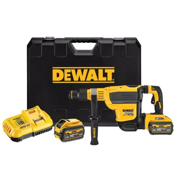 DEWALT 60V MAX FLEXVOLT Cordless Brushless 1-3/4 in. SDS MAX Rotary Hammer Kit with (2) 9.0 Ah Batteries