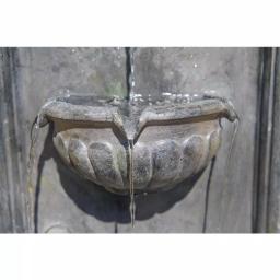 Kenroy Home Royal Resin Wall Fountain with Lion Head Design and LED Light, Zinc Finish thumbnail 2