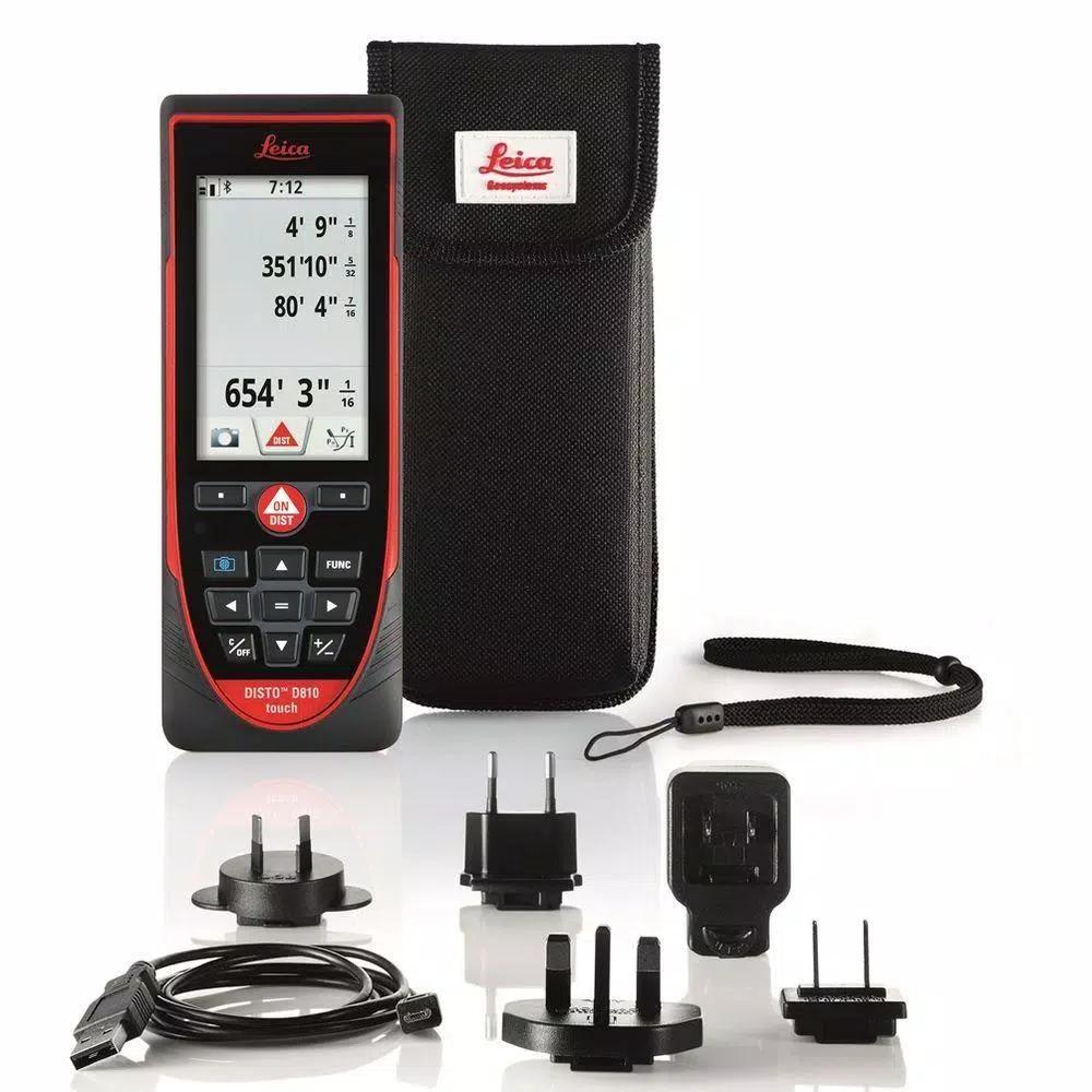 Leica DISTO D810 Touch 650 ft. Laser Distance Meter with Integrated Camera and Touchscreen