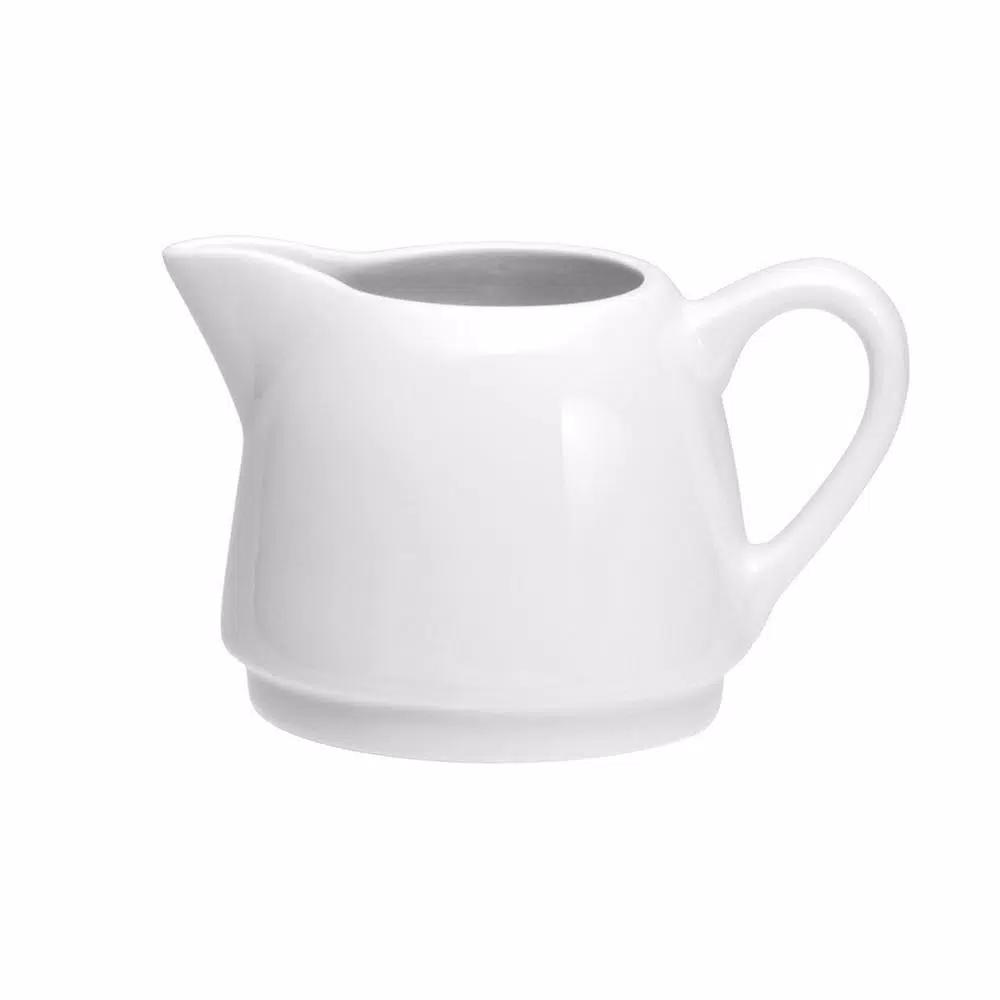 Oneida Tundra 10 oz. White Porcelain High Alumina Creamers, Set of 36