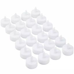 Lavish Home 24-Piece LED Tea Light Candle Set, Battery Operated Flickering Flameless Tealights thumbnail 1