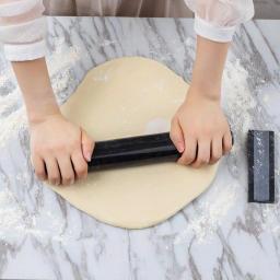 Fox Run 12 in. Black Marble Tapered French Rolling Pin with Base thumbnail 2