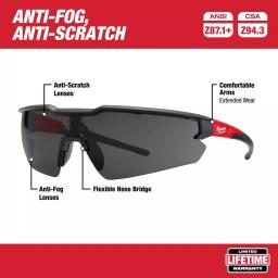 Milwaukee Safety Glasses with Clear and Tinted Lenses, 2-Pack thumbnail 3