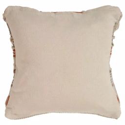 LR Resources Chic Beige Striped Fringe Throw Pillow - 18 x 18 in. Cotton Cover Hypoallergenic Polyester Fill thumbnail 2