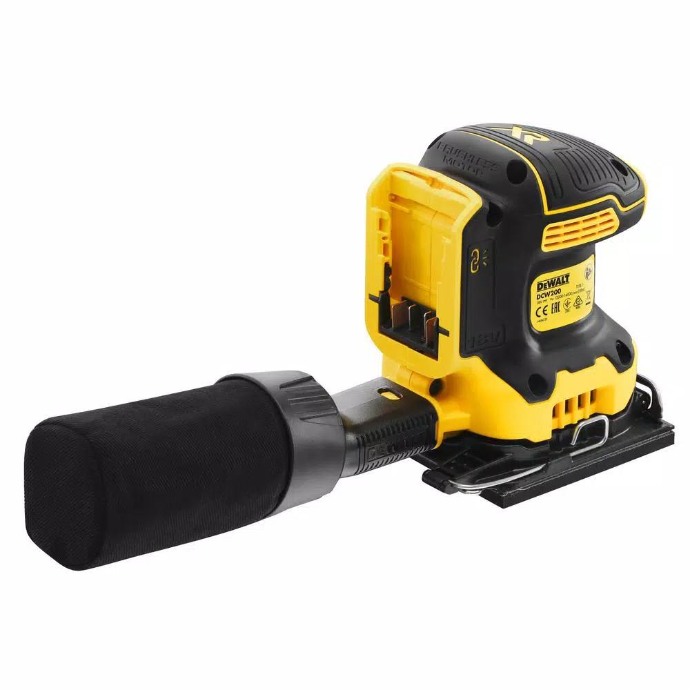 DEWALT 20V MAX XR Brushless 1/4 Sheet Variable Speed Cordless Sander Kit with 3.0Ah Battery and Charger