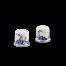 Golden Rabbit Blue Crab Enamelware Salt and Pepper Shakers, Set of 2 thumbnail 5