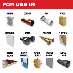 Milwaukee OPEN-LOK 12-Piece Oscillating Multi-Tool Blade Variety Pack - Universal Fit thumbnail 4
