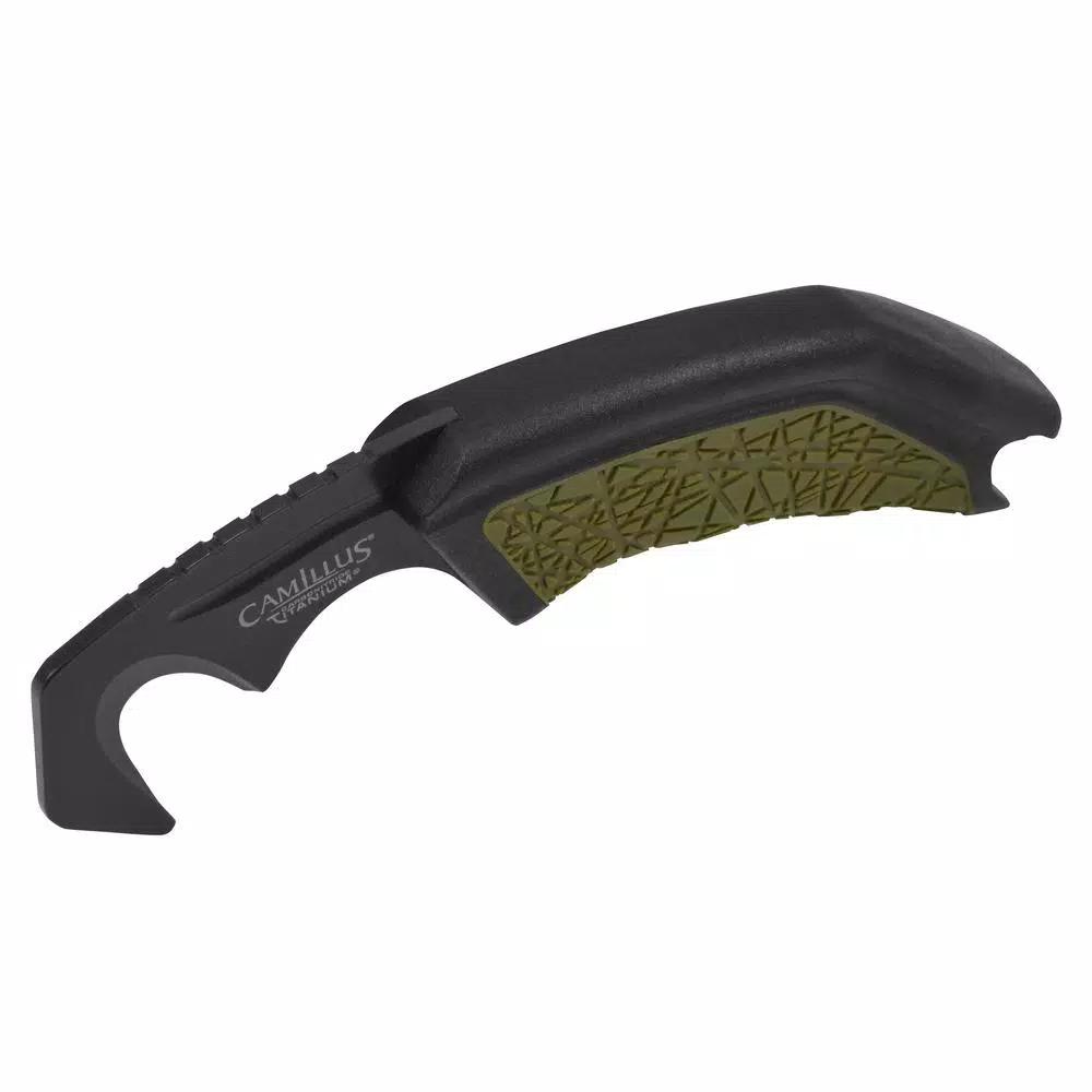 Camillus GH-6 Gut Hook Fixed Blade Knife with Carbonitride Titanium Coating and Sheath