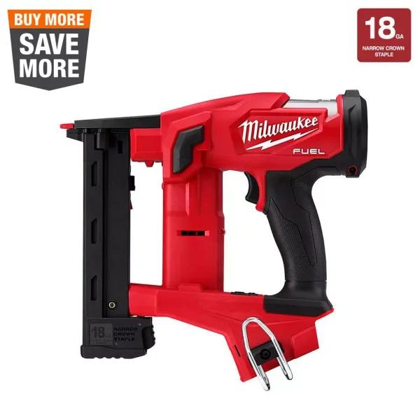 Milwaukee M18 FUEL 18-Gauge 1/4 in. Narrow Crown Cordless Stapler (Tool-Only)