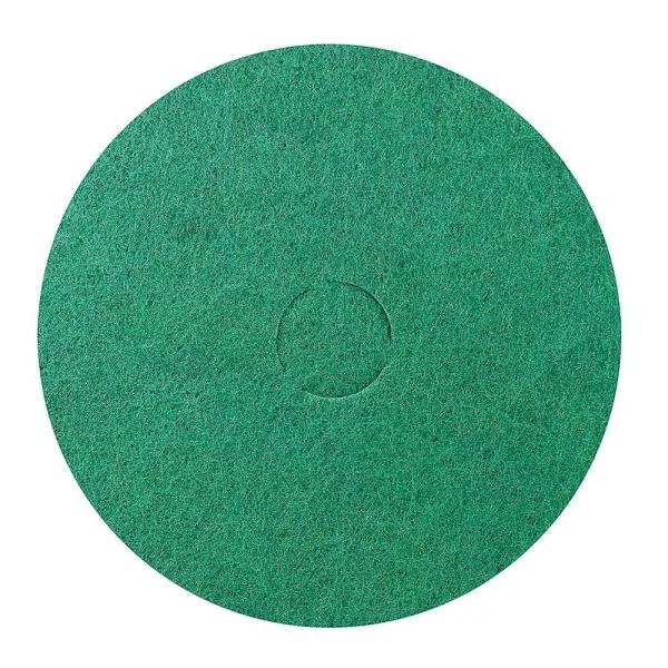 Quickie 17 in. Medium/Heavy-Duty Floor Stripping Cleaning Pad, Green