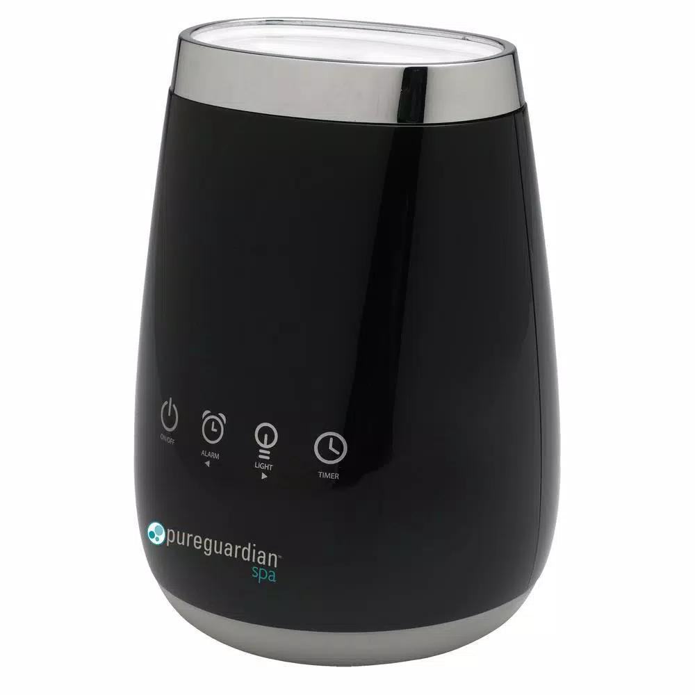 PureGuardian Deluxe Ultrasonic Essential Oil Diffuser with Alarm Clock and Night Light