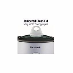 Panasonic Silver 3-Cup Automatic Rice Cooker with Glass Lid, Non-Stick Aluminum Pan, and Measuring Cup thumbnail 3