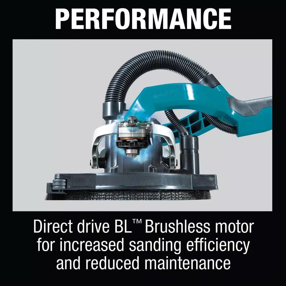 Makita 18V LXT Brushless 9 in. Drywall Sander Kit with Bonus 2-Piece 18V LXT Compact Combo Kit