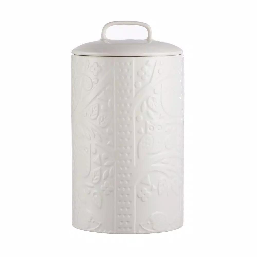 Mason Cash In the Forest Ceramic Stoneware XL Kitchen Canister Jar, 128 fl oz