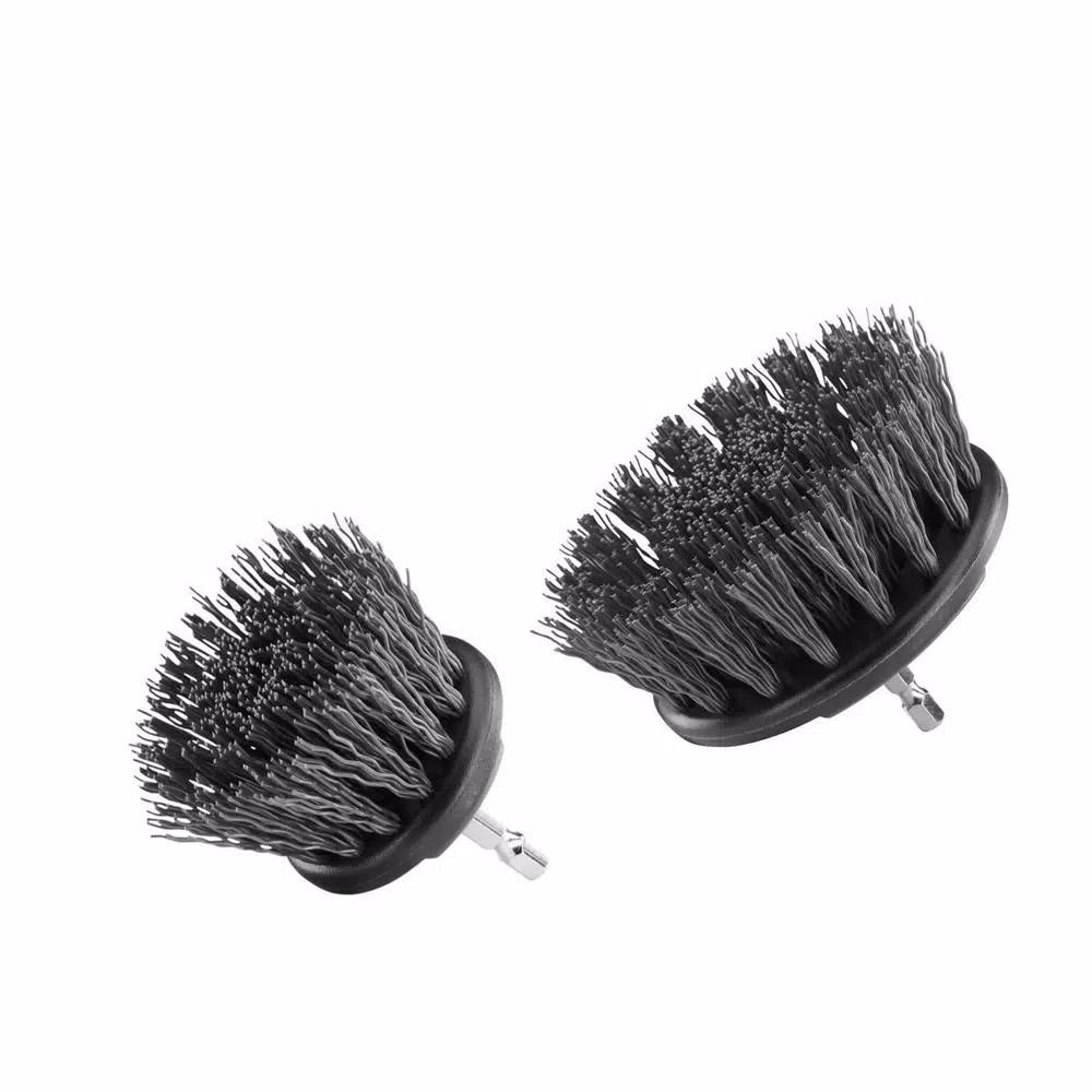 RYOBI Hard Bristle Brush Cleaning Kit, 2-Piece Hex Shank Set