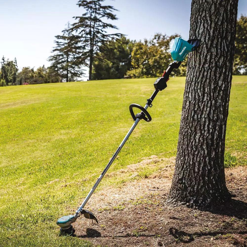 Makita 18V X2 LXT 36V Brushless Cordless Blower and String Trimmer Combo Kit with (2) 5.0 Ah Batteries & Charger
