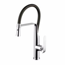 Water Creation Single-Handle Pull-Down Kitchen Faucet, Triple Plated Chrome thumbnail 1