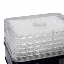 LEM 5-Tray Clear and Black Food Dehydrator with Digital Timer and Auto Shut-Off thumbnail 2