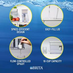 Brita UltraMax 18-Cup Extra Large Filtered Water Dispenser, BPA Free thumbnail 6