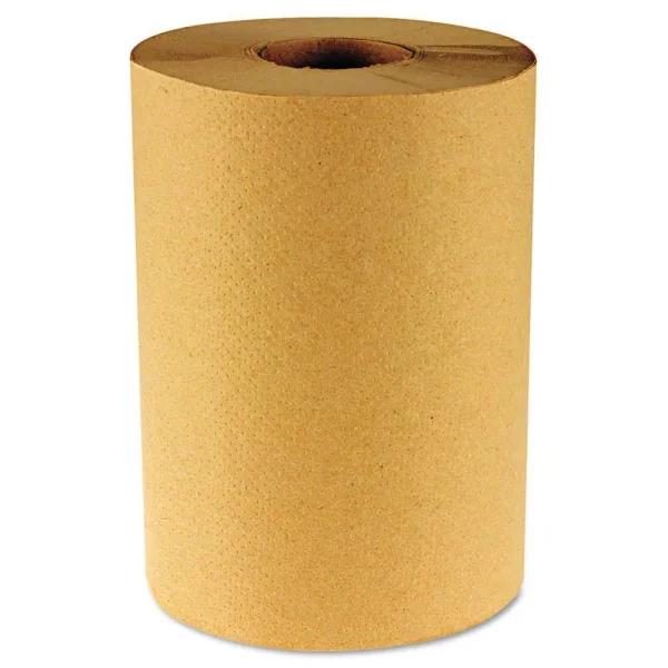 Boardwalk Hardwound Paper Towels 1-Ply Natural Nonperforated 800 ft Roll (6 Rolls per Carton)
