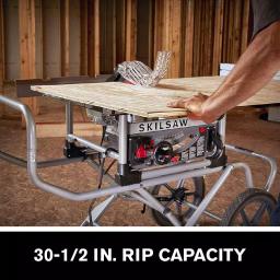 SKILSAW 10 in. Heavy-Duty Worm Drive Table Saw with Stand and Diablo Blade, 15 Amp Corded Electric thumbnail 3