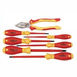Wiha 7-Piece 8 in. Insulated Screwdriver Set with Lineman's Pliers thumbnail 2