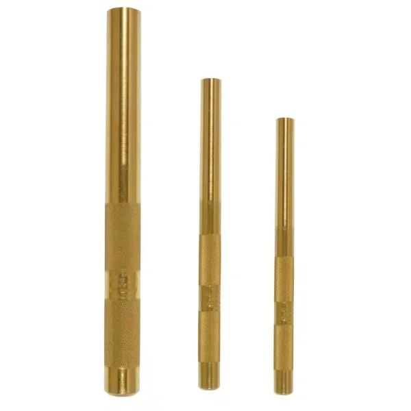 Mayhew 61360 3-Piece Brass Drift Punch Set, Non-Marring & Non-Sparking