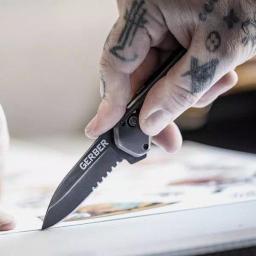 Gerber Highbrow Compact Assisted Opening Pocket Knife, 2.8 in. Drop Point Blade thumbnail 5