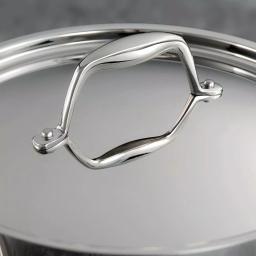 Tramontina Gourmet 6 Qt. Tri-Ply Clad Stainless Steel Covered Braiser thumbnail 4
