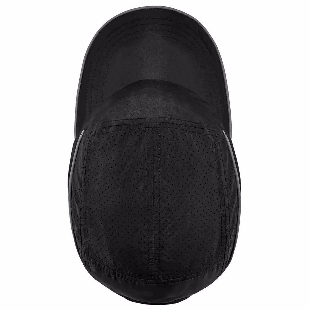 Skullerz 8955 Lightweight Vented Bump Cap Hat - Black Long Brim