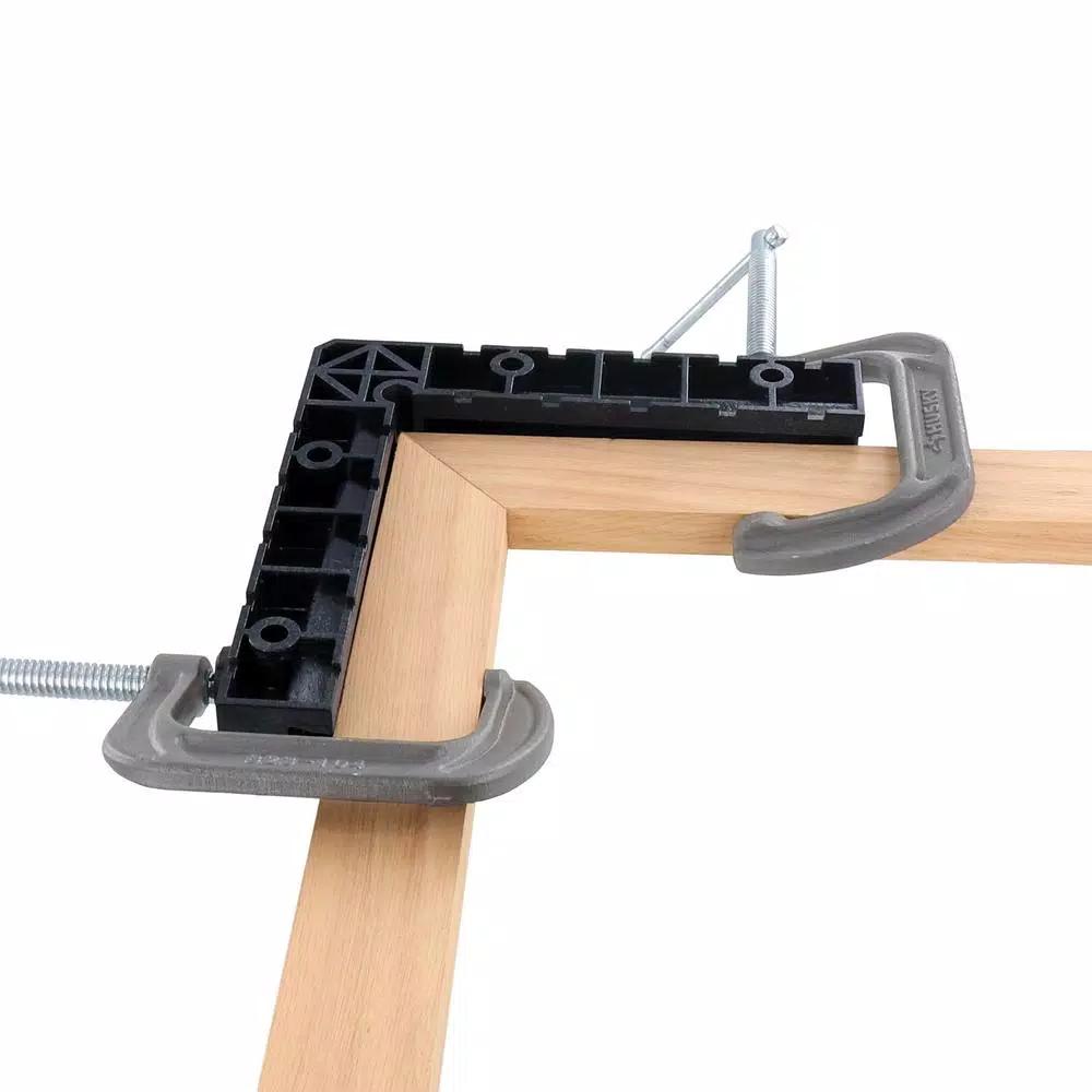 Milescraft 8-Piece Positioning Square and Fence Clamp Bundle for Woodworking Assembly
