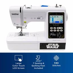 Brother Star Wars 2-in-1 Sewing and 4 in. x 4 in. Embroidery Machine with Color Touch LCD Screen thumbnail 2