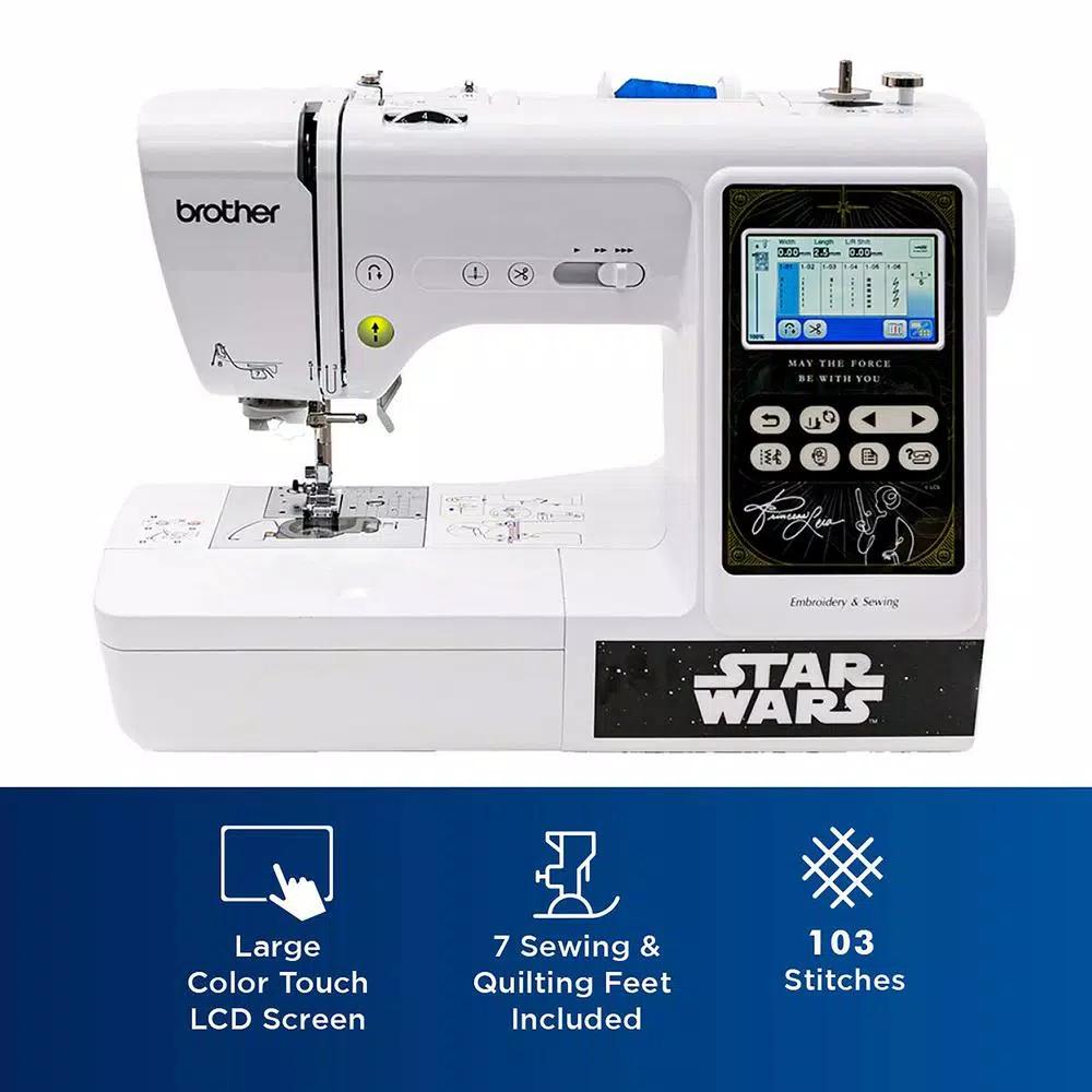 Brother Star Wars 2-in-1 Sewing and 4 in. x 4 in. Embroidery Machine with Color Touch LCD Screen