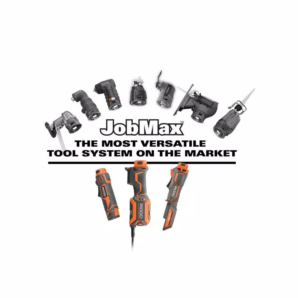 RIDGID 4 Amp Corded JobMax Multi-Tool Kit with 14-Piece Oscillating Blade Accessory Set