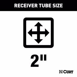 CURT Class 3 Trailer Hitch for Honda Odyssey, 2" Receiver, Black thumbnail 2