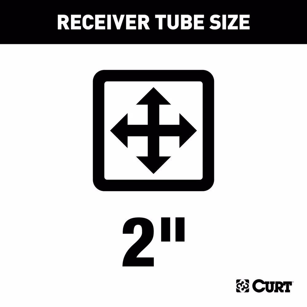 CURT Class 3 Trailer Hitch for Honda Odyssey, 2" Receiver, Black