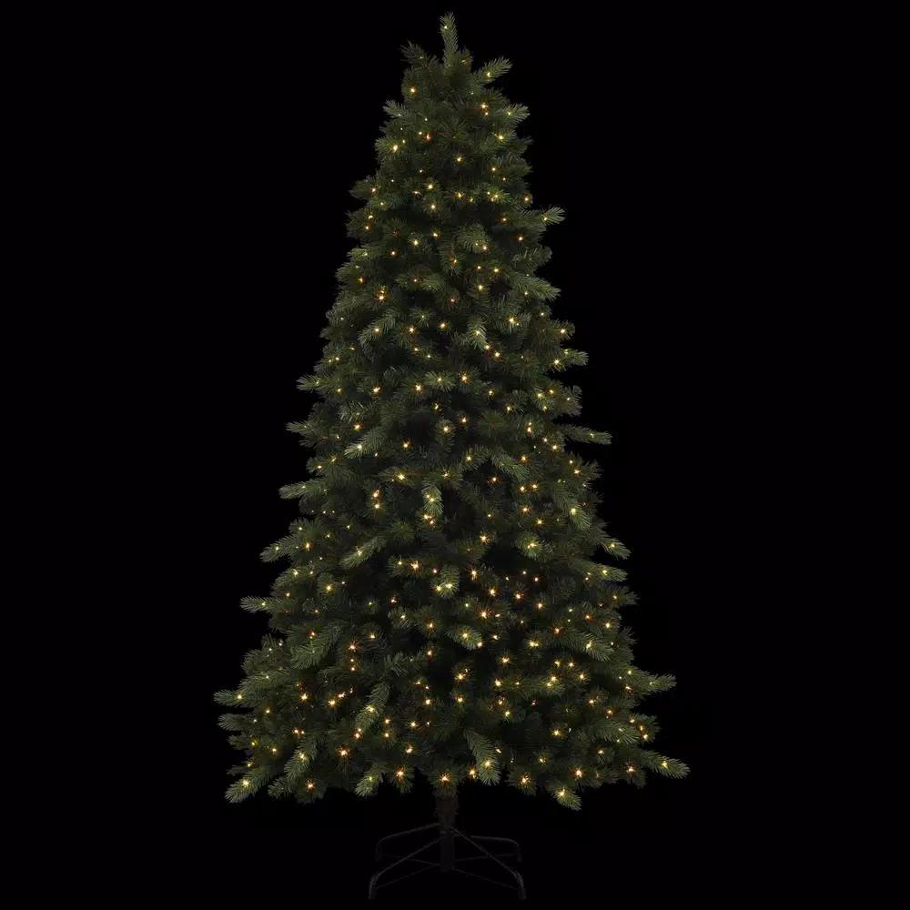 Unbranded 9 ft. Braxton Pre-Lit Color Changing Artificial Christmas Tree with 900 Micro Dot LED Lights