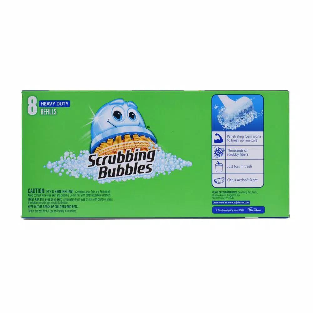 Scrubbing Bubbles Fresh Brush Heavy Duty Refills, 8-Pack