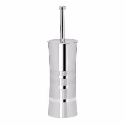Bath Bliss Stainless Steel Toilet Brush and Holder Set with 2-Tone Curved Body thumbnail 2