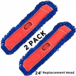 Alpine Industries 24 in. Microfiber Dust Dry Mop Replacement Head, 2-Pack thumbnail 4
