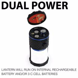 LUXPRO 940 Lumen Dual Power Rechargeable LED Lantern with Power Bank and 360-Degree Diffused Light thumbnail 3